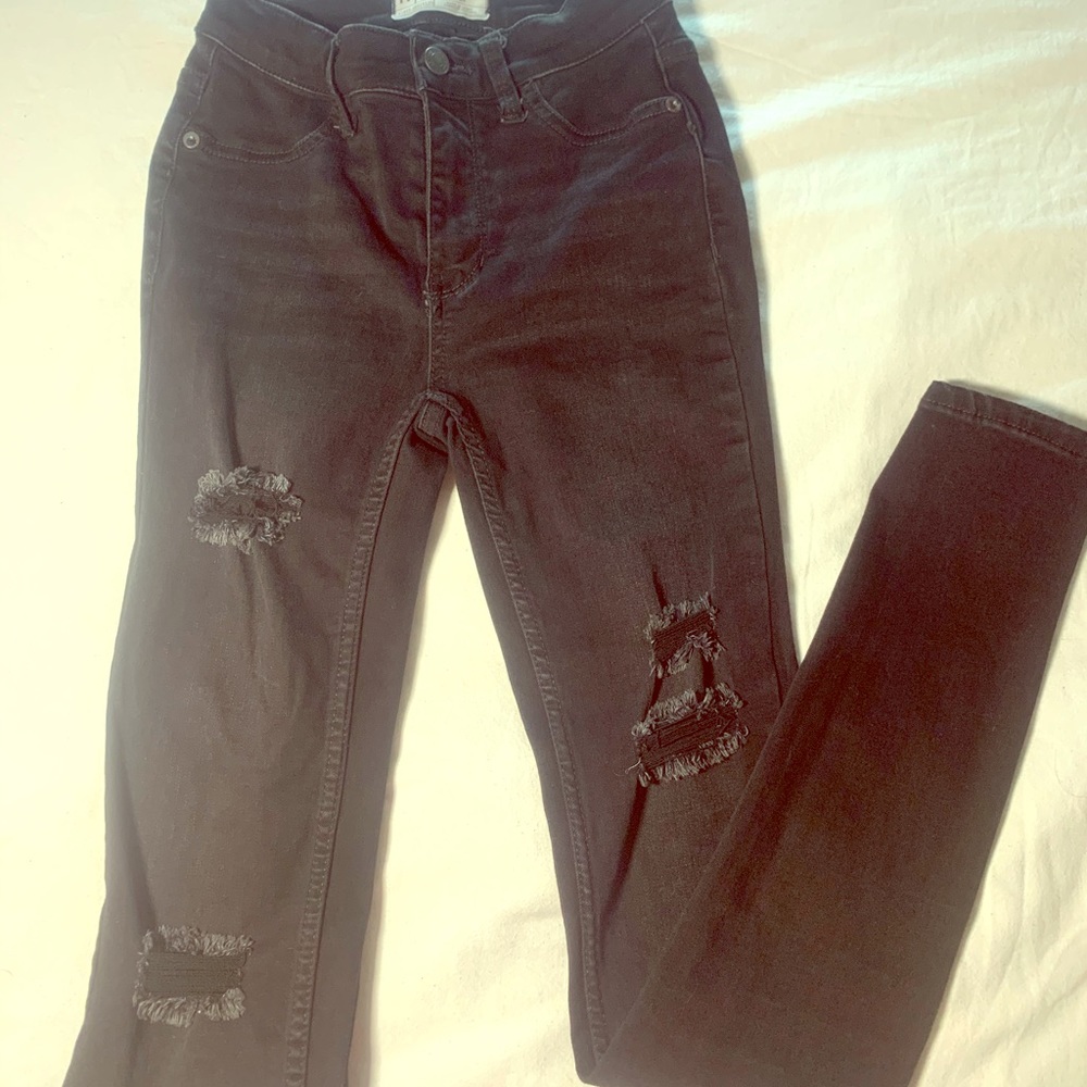 Free People ripped black jeans
